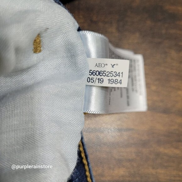 American Eagle Skinny Jeans 4 S Mid Rise Next Level Stretch Medium Dark Wash - Picture 7 of 14